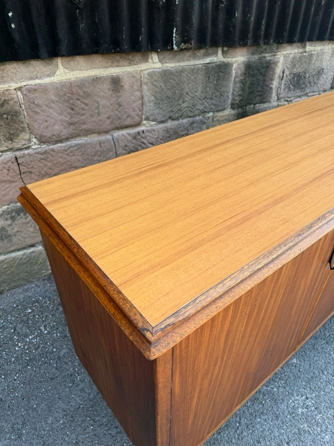 Large Mid Century Italian Rosewood Sideboard MCM, 7.5ft, Living Room, Storage