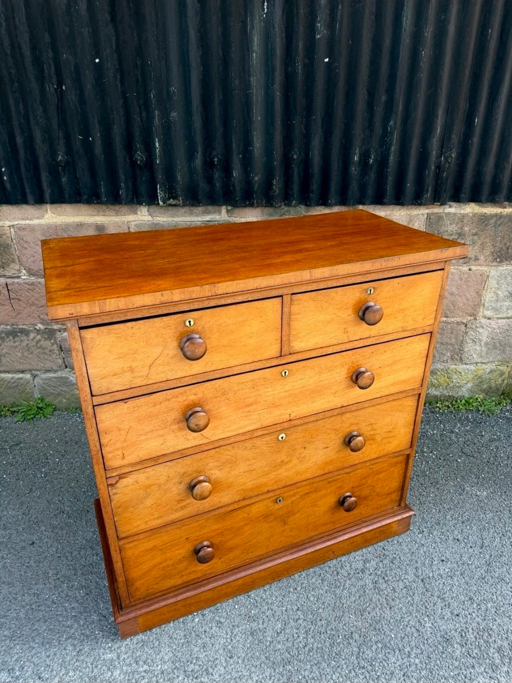Antique Mahogany Chest Of Drawers, Late Victorian, 5 Drawers, Bedroom