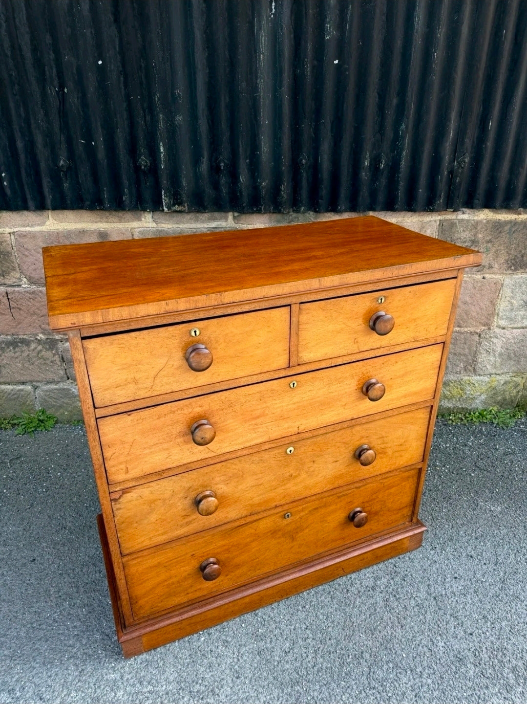 Antique Mahogany Chest Of Drawers, Late Victorian, 5 Drawers, Bedroom