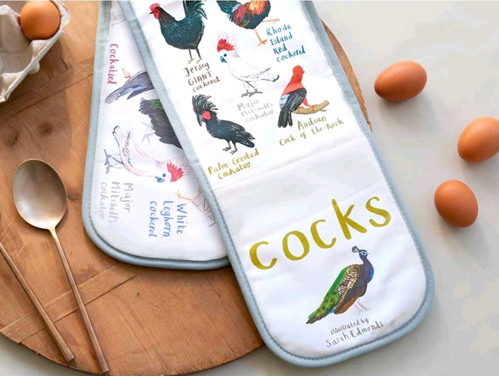 Novelty Double Oven glove, Kitchen, Homeware, Gift, Fun, Cooking. Premium Cotton