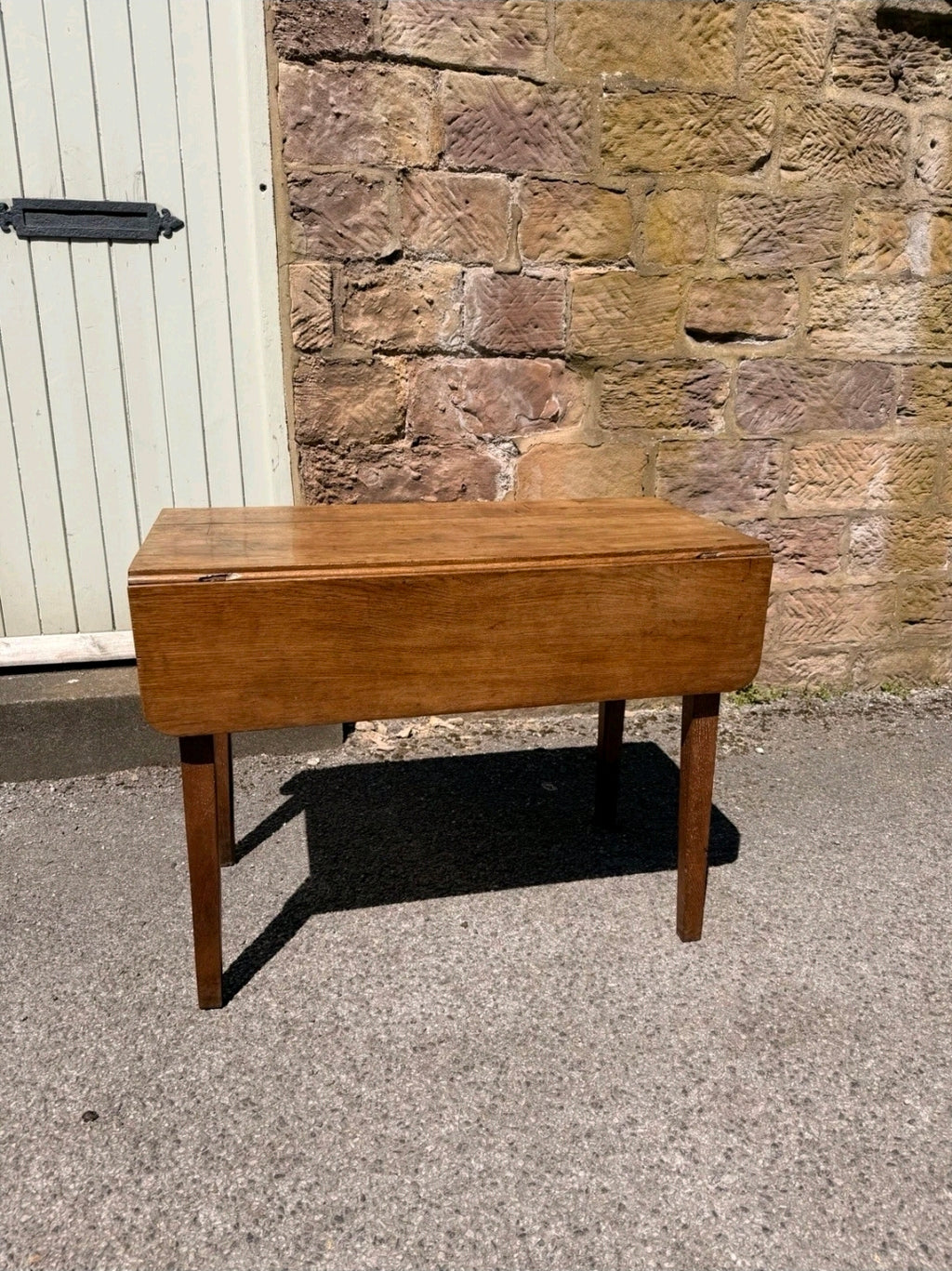 Antique Oak Pembroke Table, Rustic, Side Table, Occasional Dining, 2-4 Seater