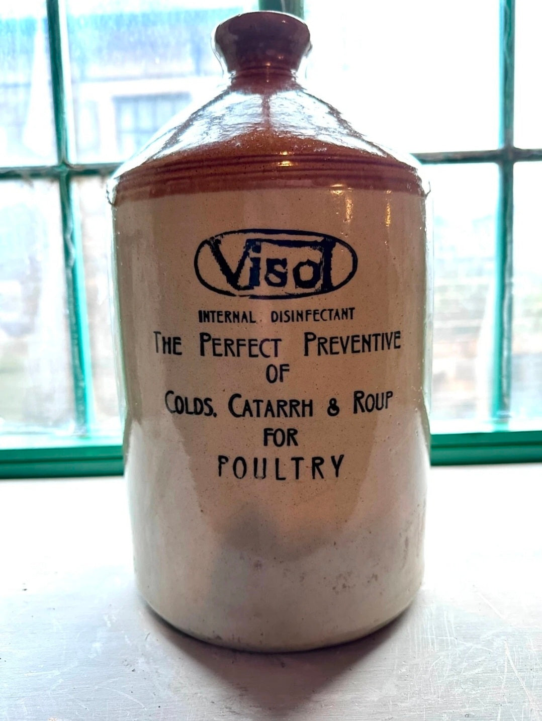 Antique Stoneware Flagons. 19th Century. Collectible, Decorative,Flower Vase