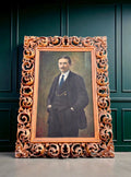 Original Oil Painting Of Gentleman In Gilt Wood Frame. c1910