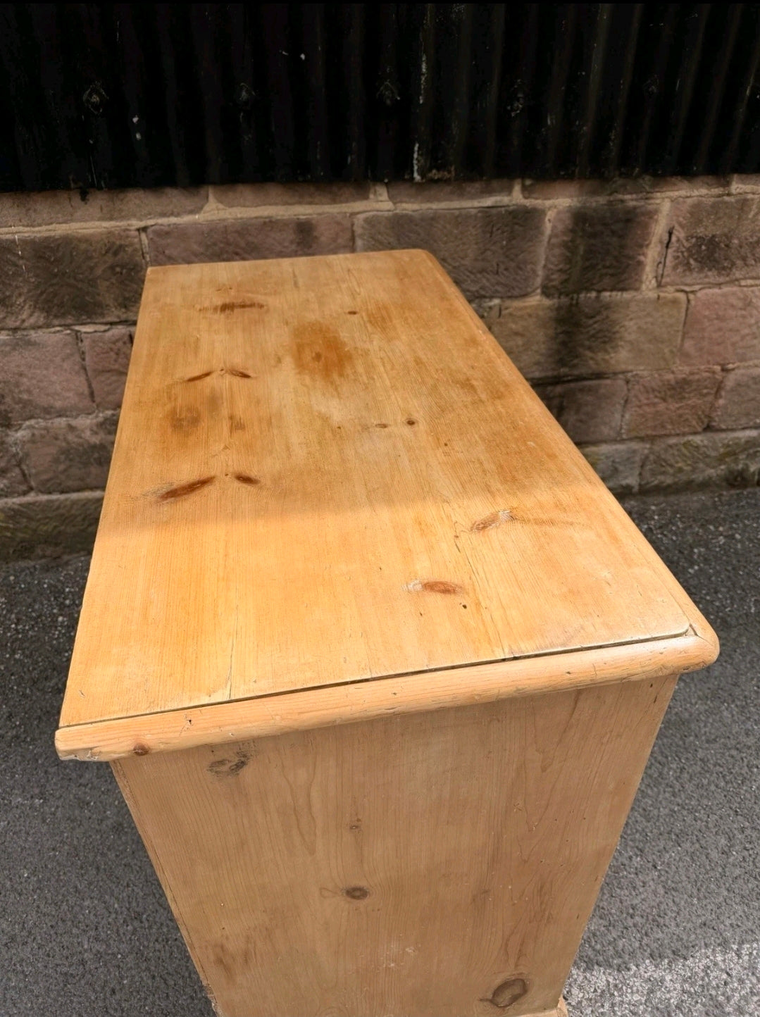 Victorian Stripped Pine Chest Of Drawers 2 Over 3, Country Farmhouse, Antique