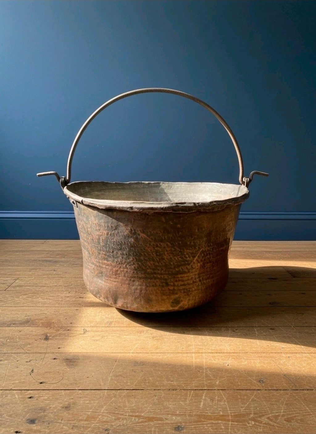 Antique Large Italian Copper Cauldron c1880.Garden Planter,Statement Ice Bucket