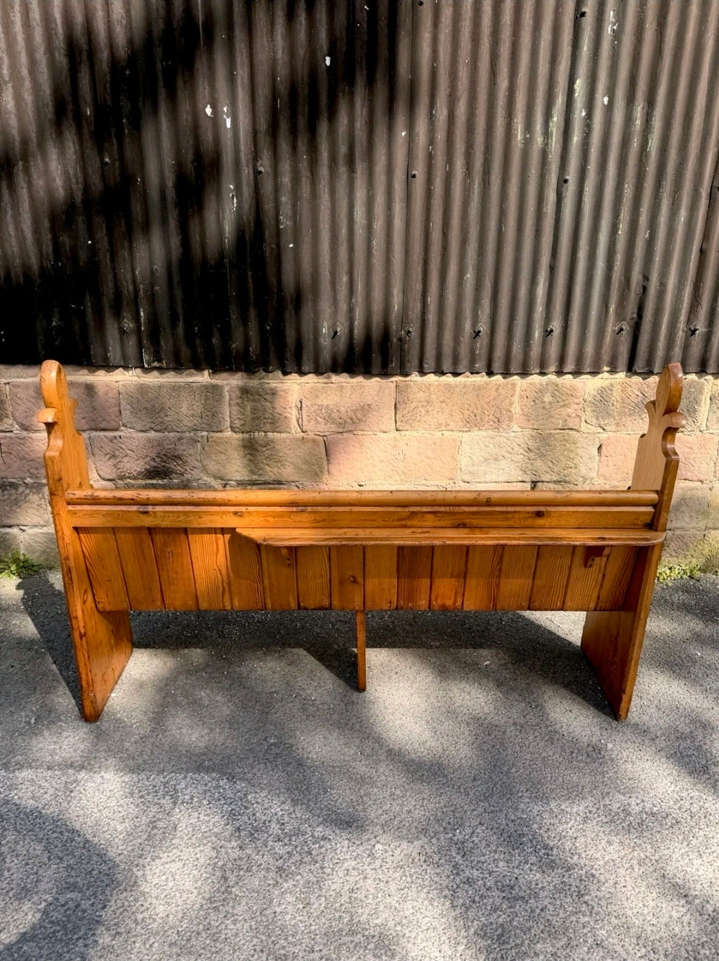 Victorian Pine Church Pew. 4 Seater, Hallway, Bench, Kitchen Seating, Dining