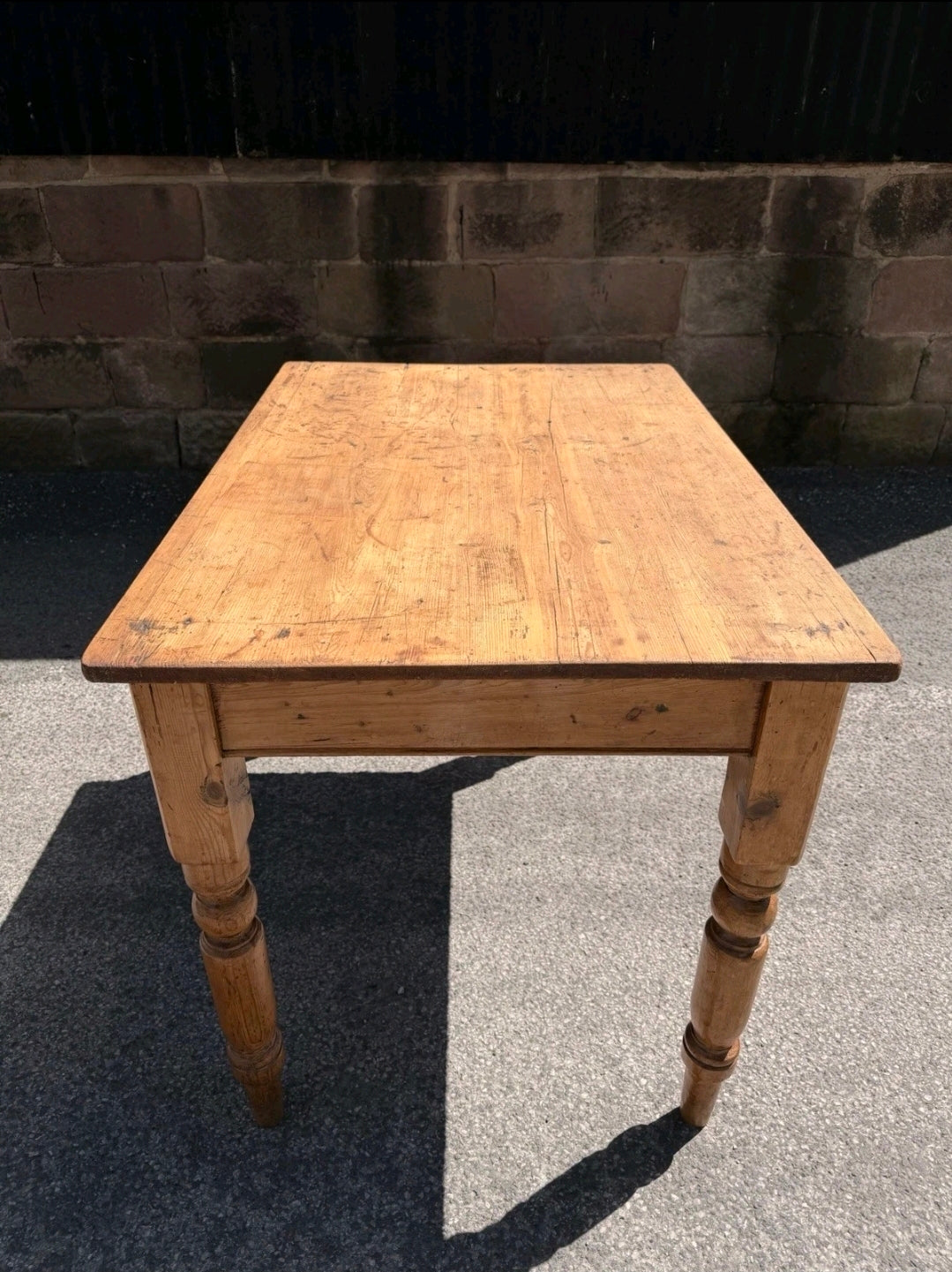Victorian Rustic Pine Table, 2-4 Seater. Kitchen, Dining, Farmhouse, Cottage