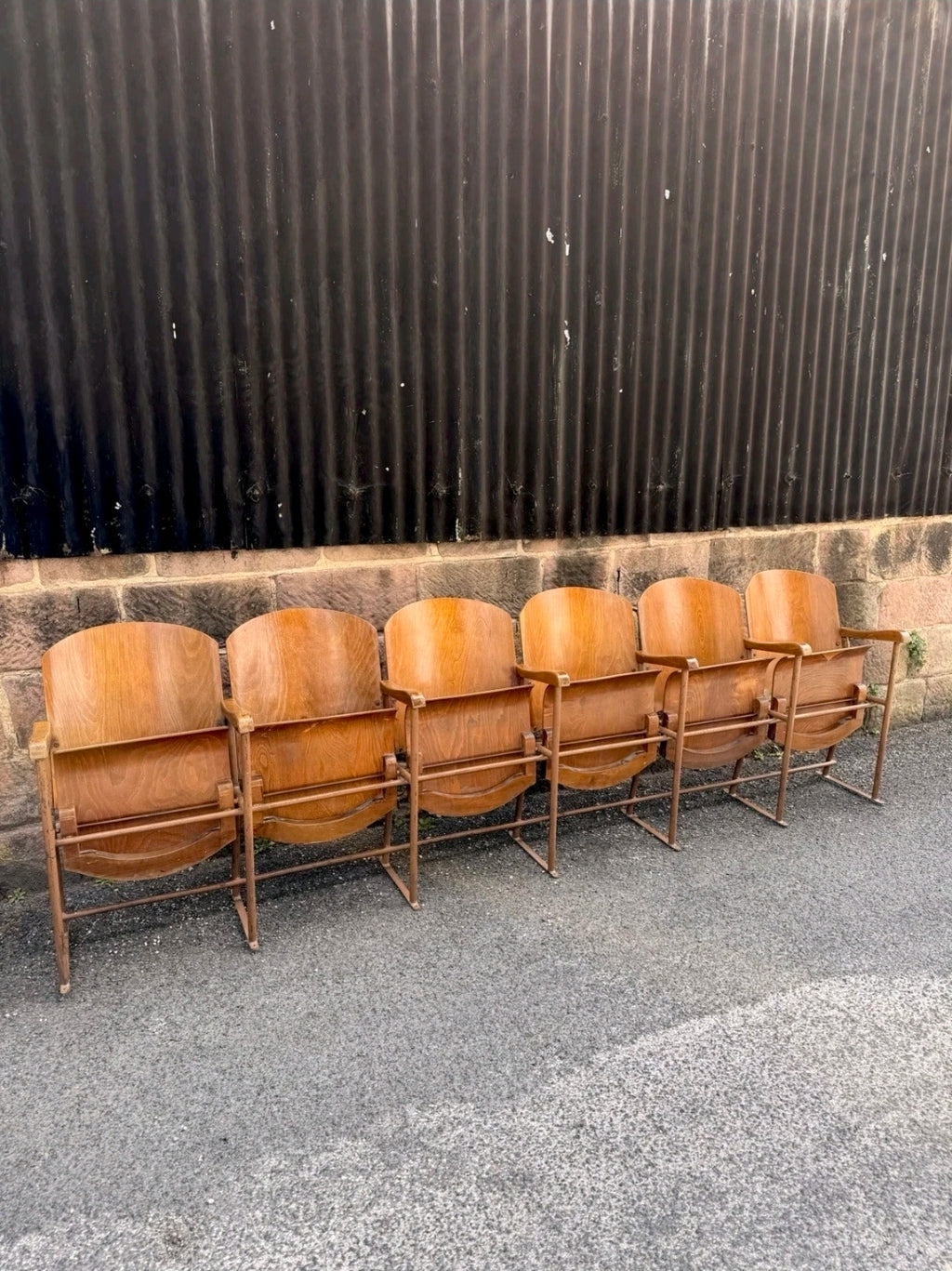 Original 1950s Italian Cinema/Theatre seats. Hallway, Retail Space, Waiting Room