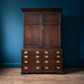 Antique George III Estate Office Cabinet. Oak, c1810, Country House, Storage