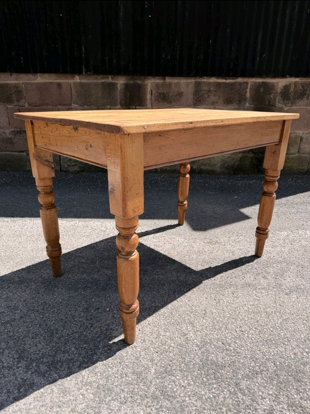 Victorian Rustic Pine Table, 2-4 Seater. Kitchen, Dining, Farmhouse, Cottage