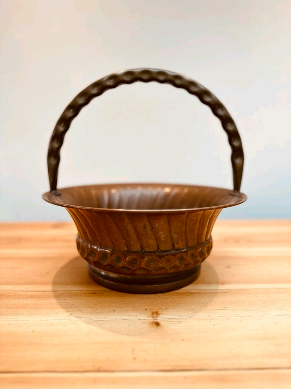 Vintage French GAOR Villedieu Copper Planter
