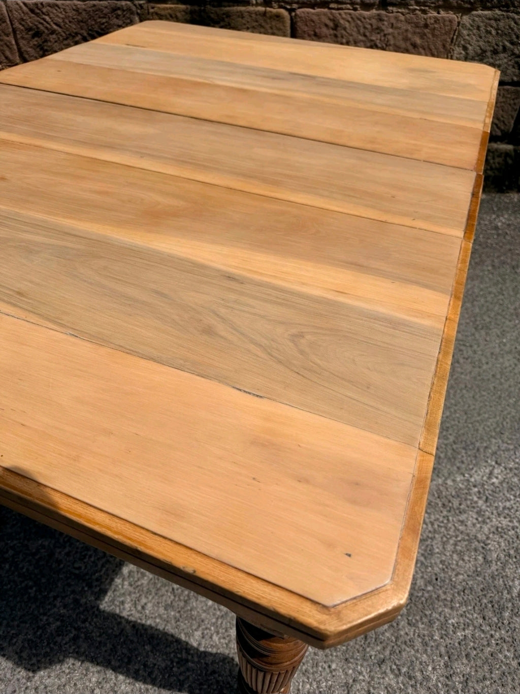 Victorian Antique Pine Crank, Extending Dining Table. 4-6 Seater, Restored