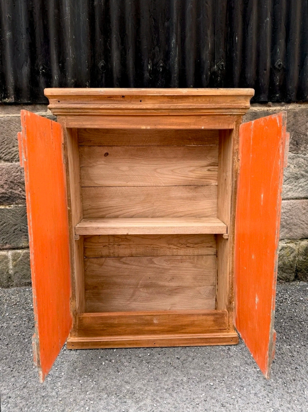 Vintage Rustic Italian Wall Cabinet, Spice Cabinet Cottage Country, Industrial 'SPEZIE' (spices)