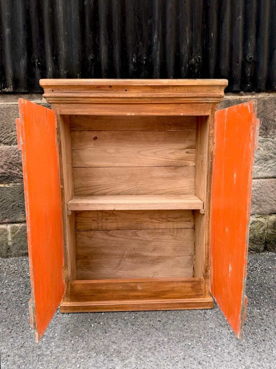Vintage Rustic Italian Wall Cabinet, Spice Cabinet Cottage Country, Industrial 'SPEZIE' (spices)