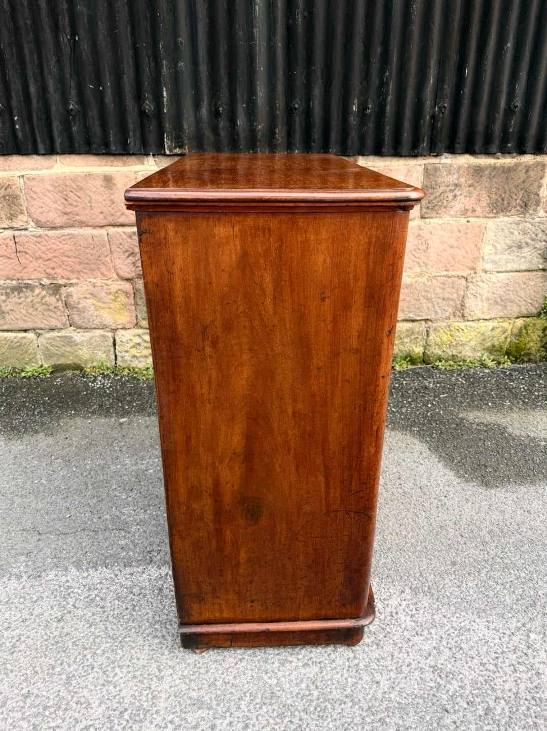 Antique Mahogany Chest Of Drawers, Victorian Original, 5 Drawers, Bedroom