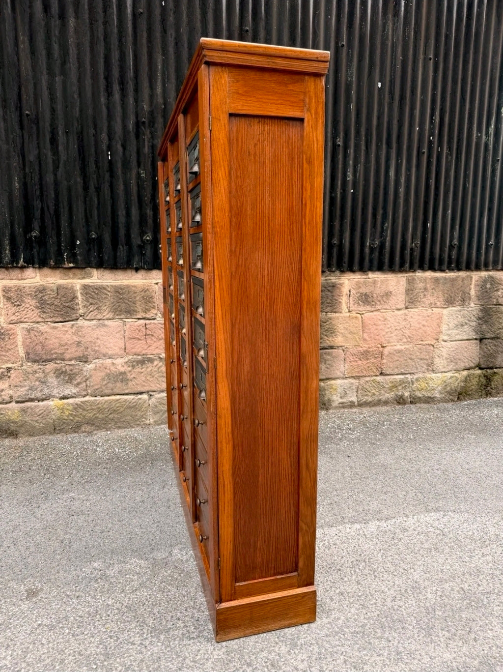 1920s Continental Filing Cabinet/Cartonnier. Oak, 30 Drawers, Haberdashery.