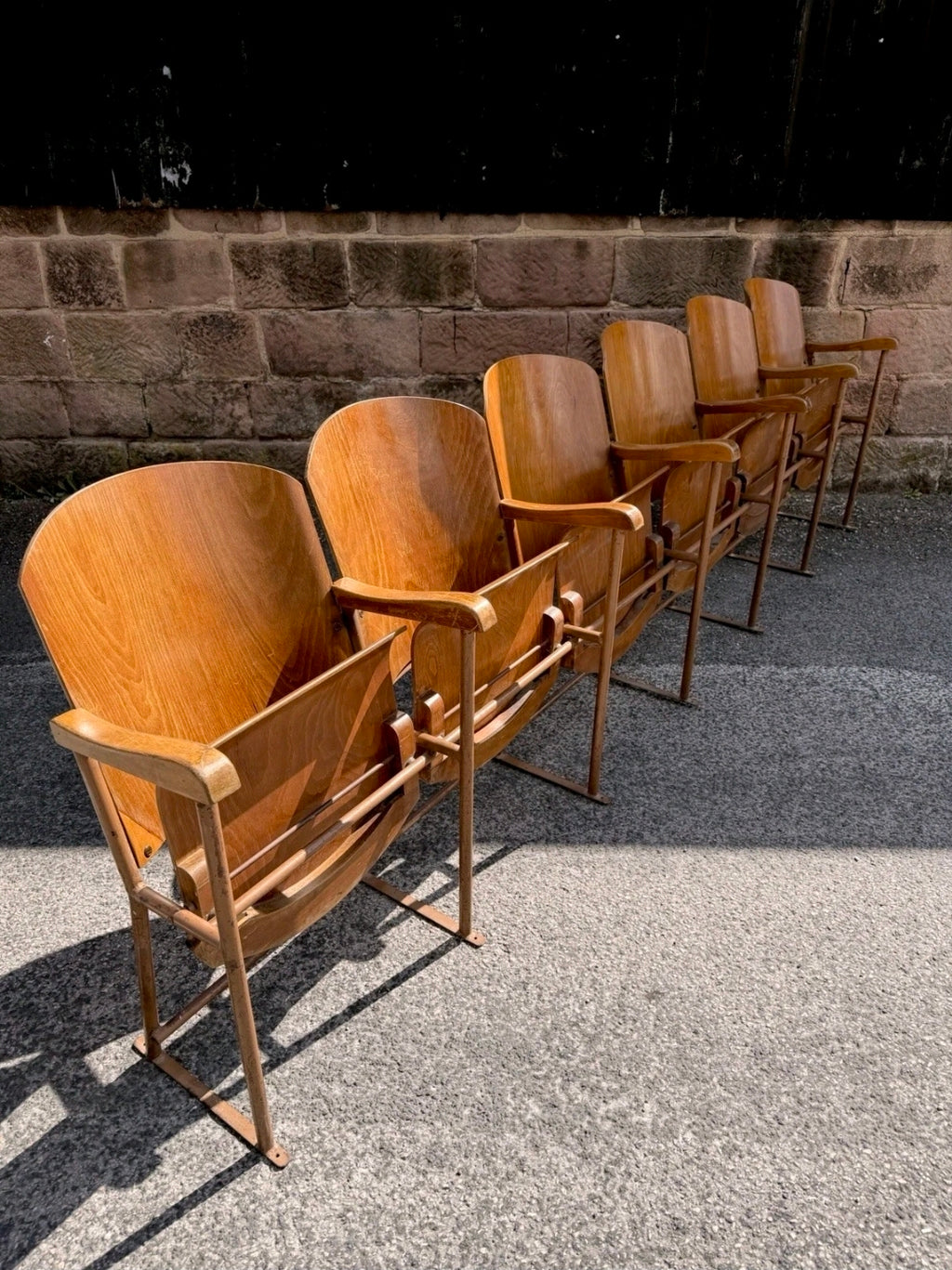 Original 1950s Italian Cinema/Theatre seats. Hallway, Retail Space, Waiting Room
