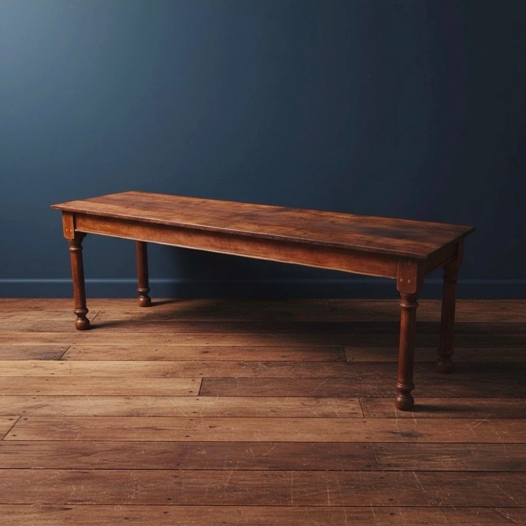 Large Oak Refectory Farmhouse Table. 19th Century, Rustic. 10 Seater. 8ft