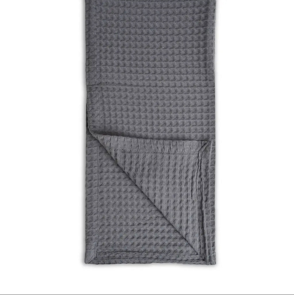 Hotel Waffle Throw Blanket - 100% Cotton (Graphite)