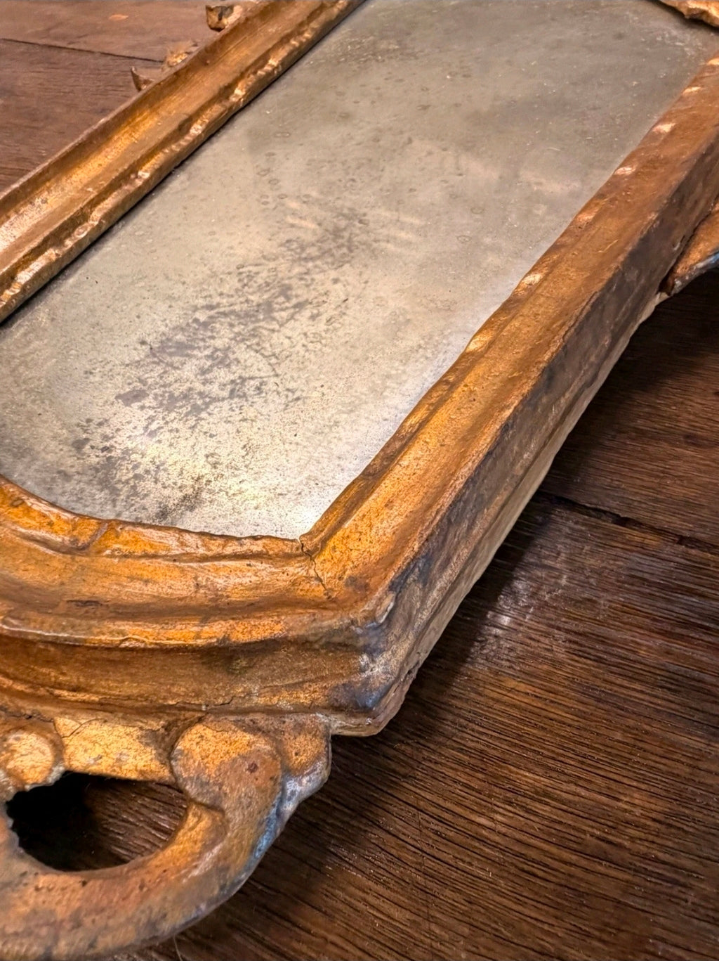 Antique 18th Century Gilded Wood Wall Mirrors. Pier Mirror. Italian. Decoration