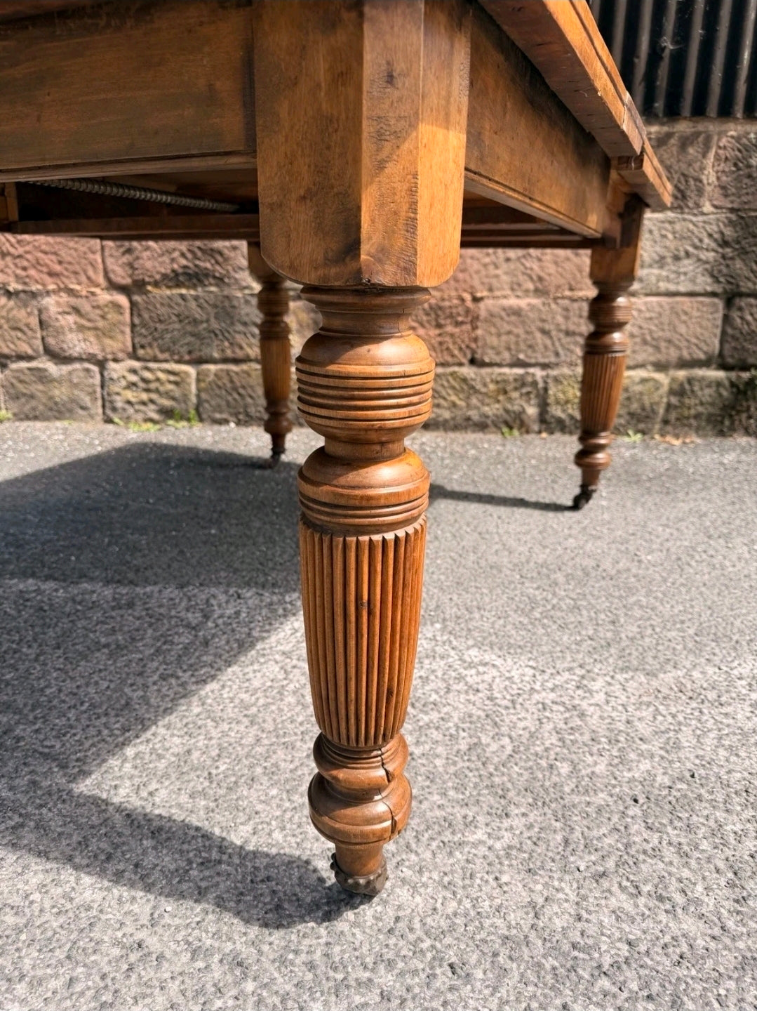 Victorian Antique Pine Crank, Extending Dining Table. 4-6 Seater, Restored