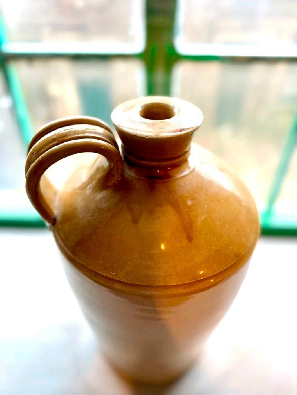 Antique Stoneware Flagons. 19th Century. Collectible, Decorative,Flower Vase