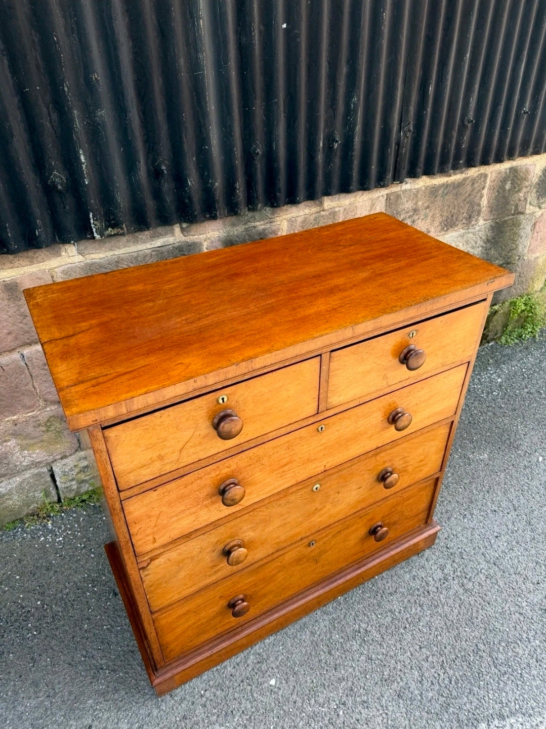 Antique Mahogany Chest Of Drawers, Late Victorian, 5 Drawers, Bedroom