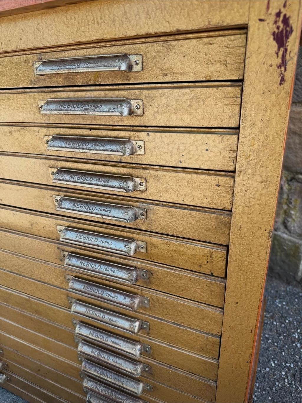 Original 1940s Printer’s Chest — Turin, Italy