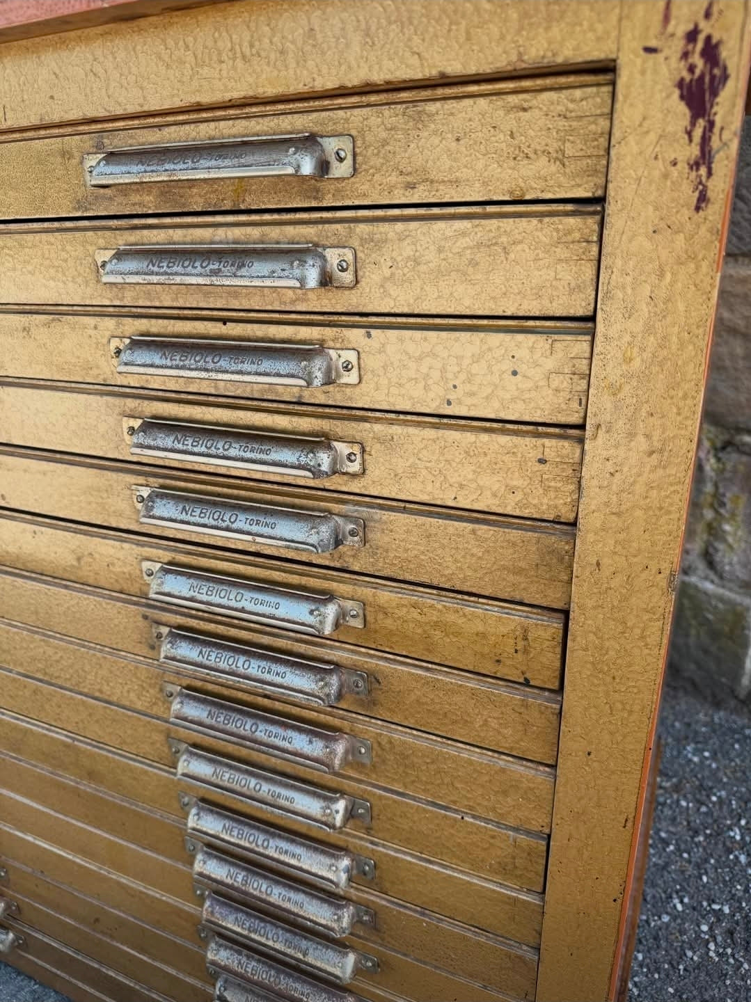 Original 1940s Printer’s Chest — Turin, Italy