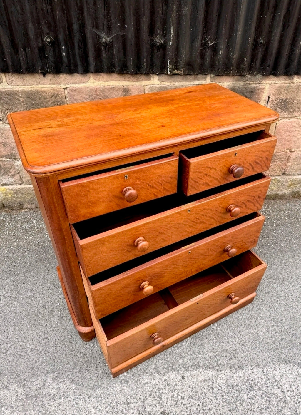 Antique Mahogany Chest Of Drawers C1870, Victorian, Storage, Bedroom, Original