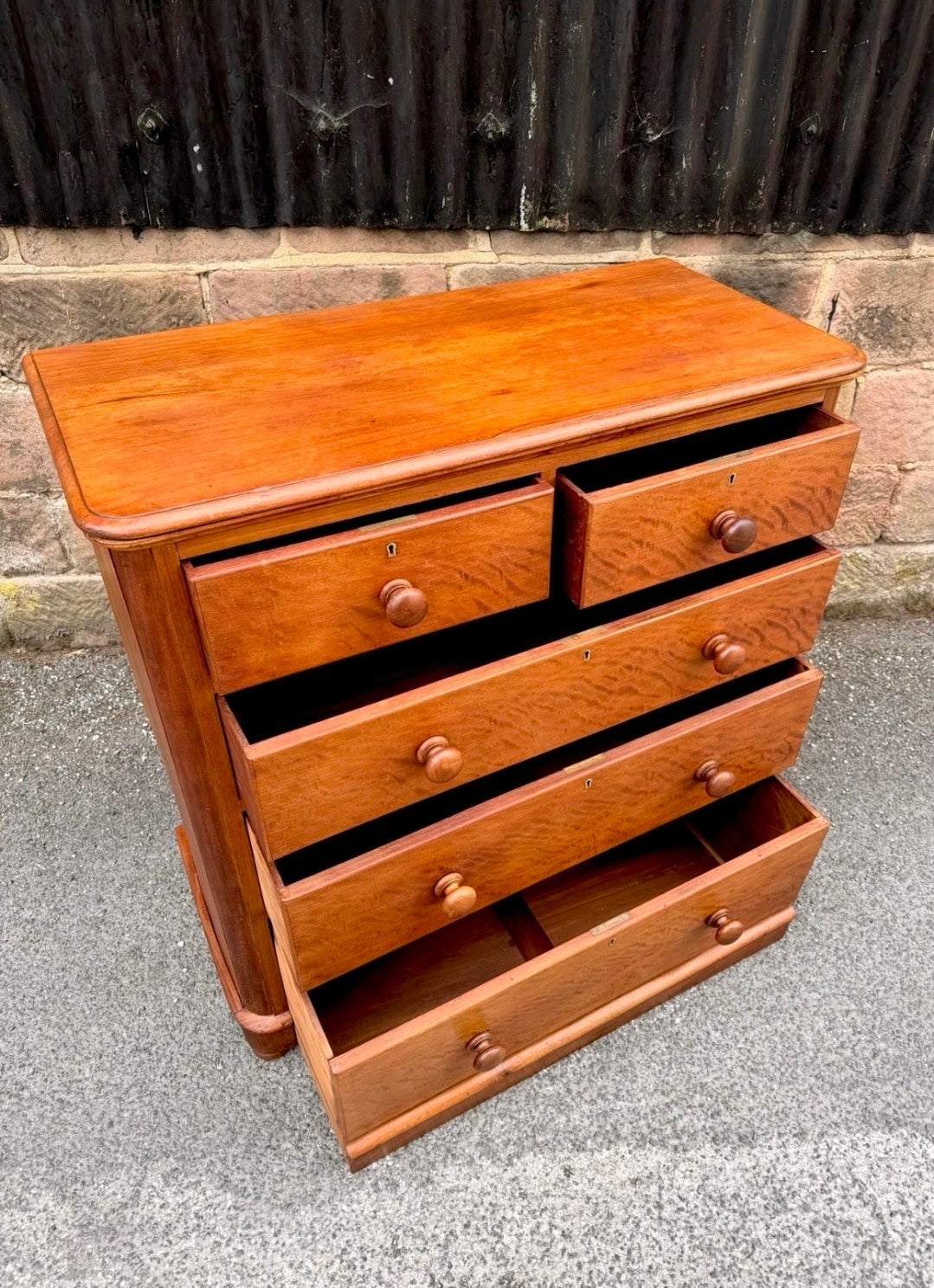 Antique Mahogany Chest Of Drawers C1870, Victorian, Storage, Bedroom, Original