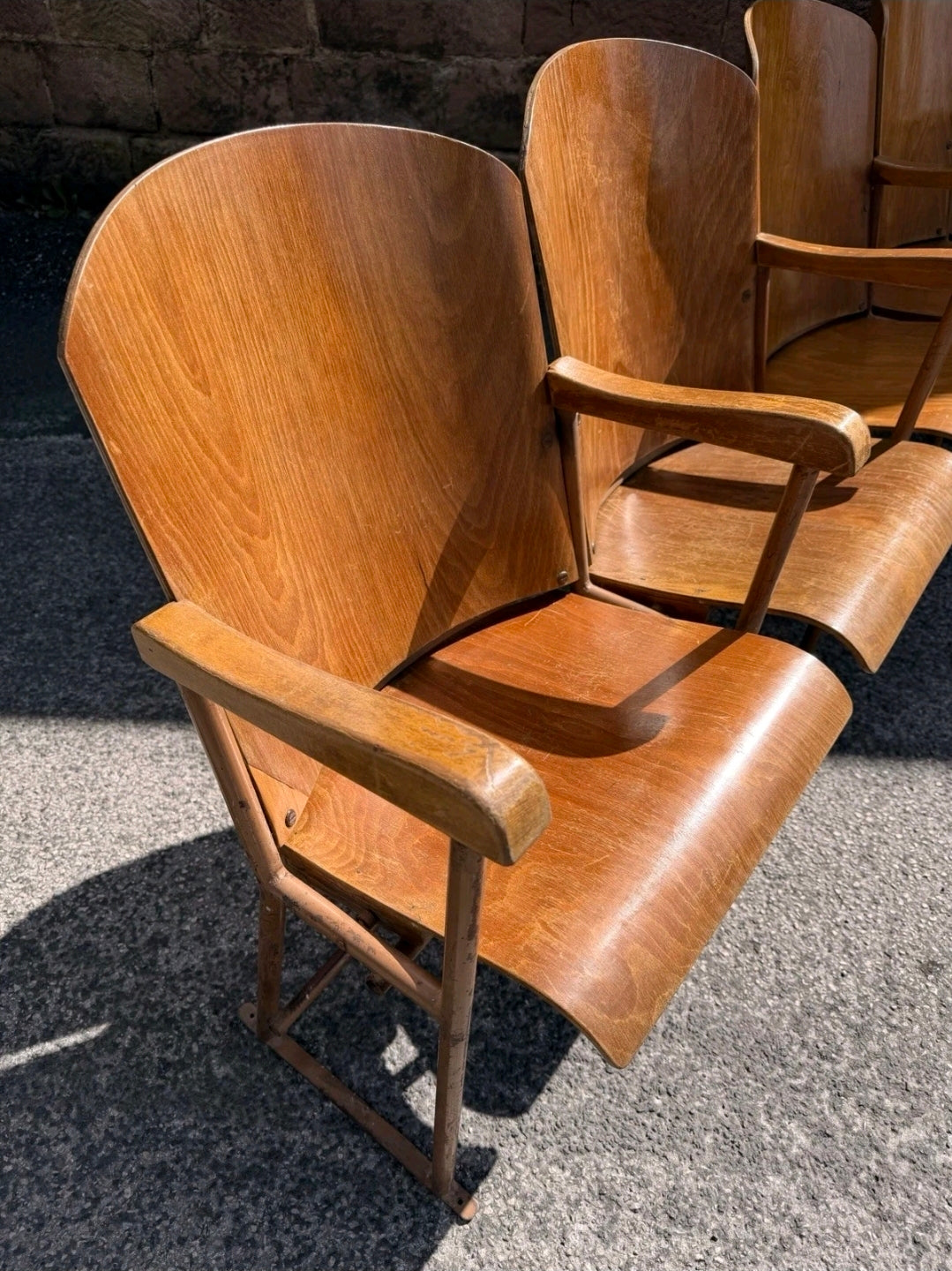 Original 1950s Italian Cinema/Theatre seats. Hallway, Retail Space, Waiting Room
