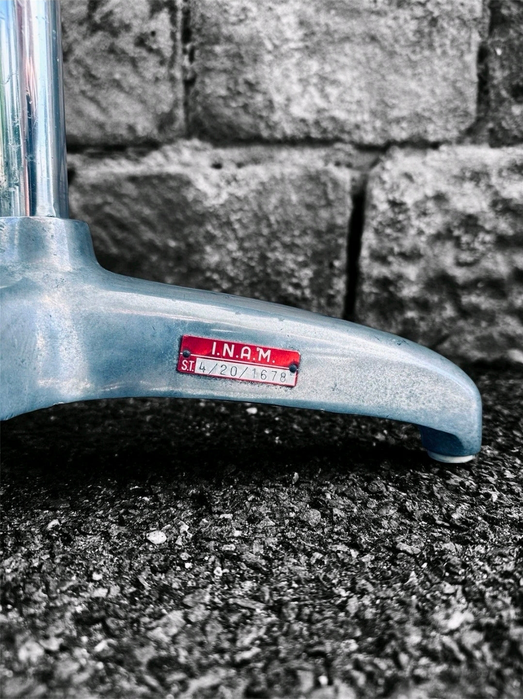 Vintage Medical 1960s Stainless Steel Adjustable Lamp. Italian INAM, Original