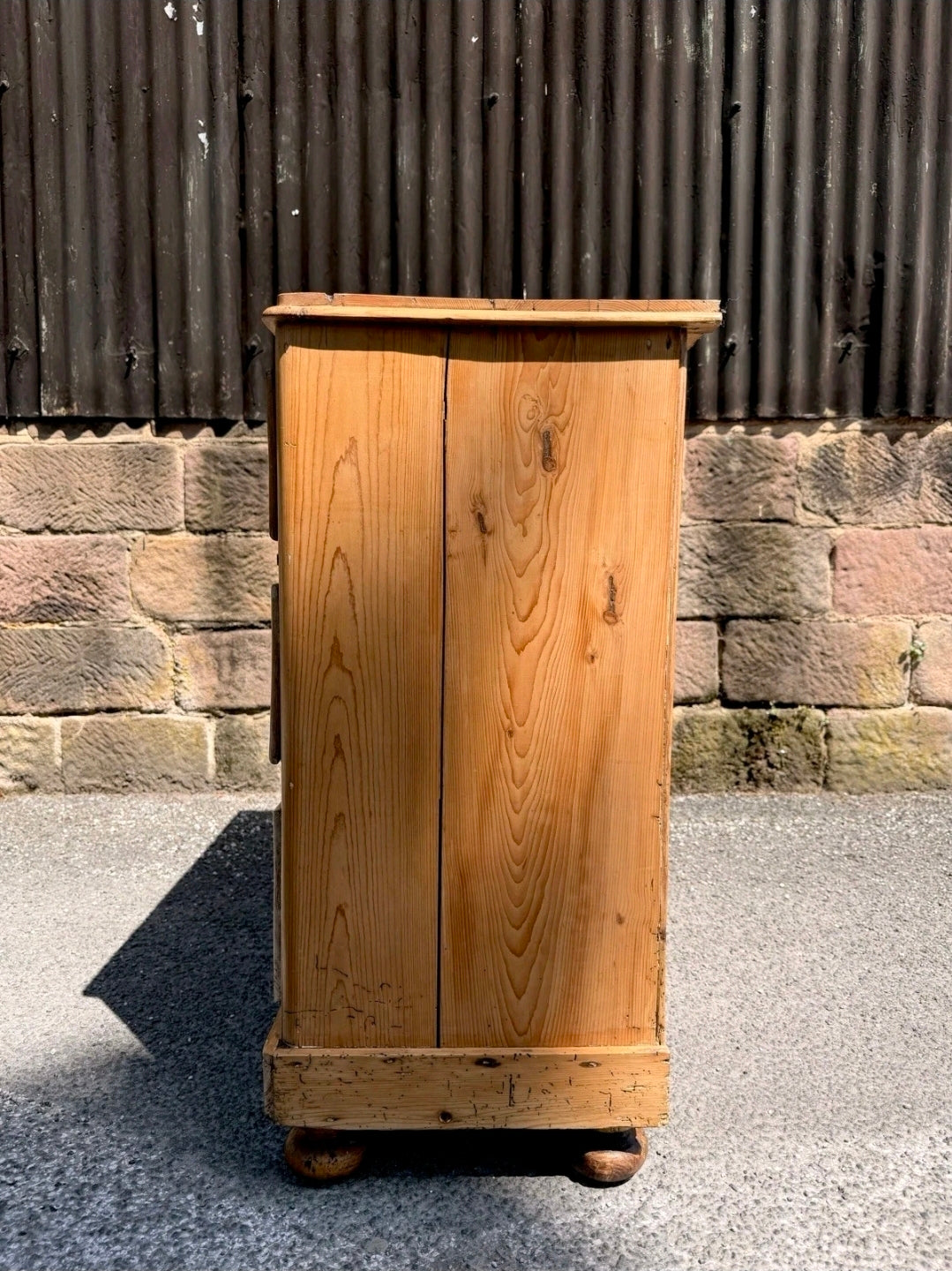 Victorian Stripped Pine Chest Of Drawers 2 Over 2 - Antique Country Farmhouse