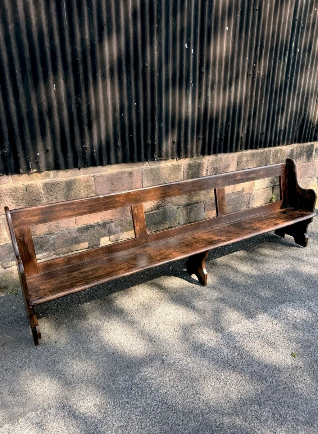 Victorian Pine Church Pew. 6 Seater, Hallway, Bench, Kitchen Seating, Dining