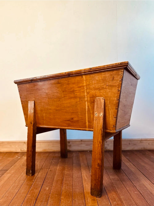 Antique 19th Century Pitch Pine Dough Bin, Coffer Chest, Console, Side Table
