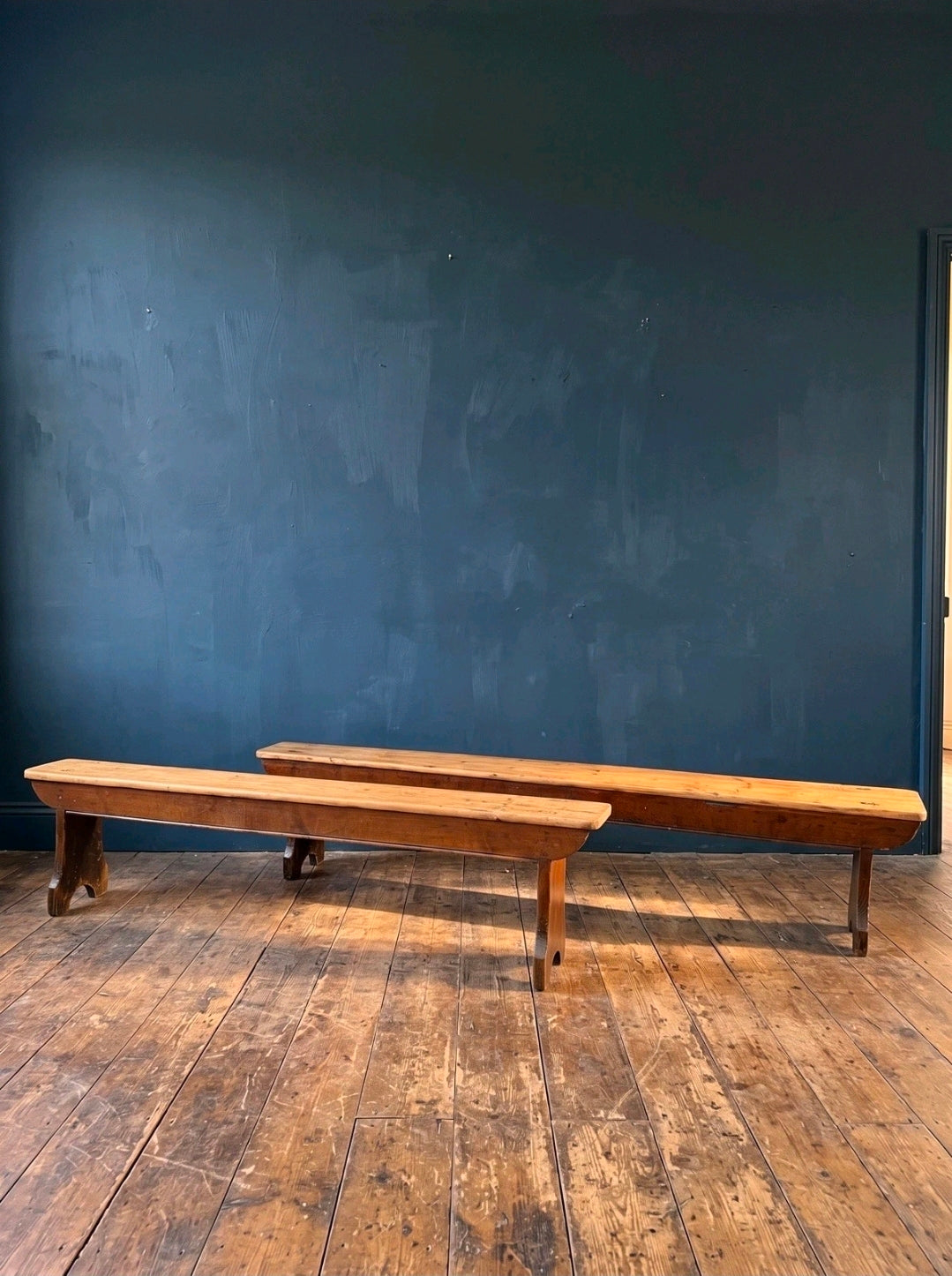 Antique Victorian Rustic Pine Bench, Church Bench, Dining Bench, Hallway