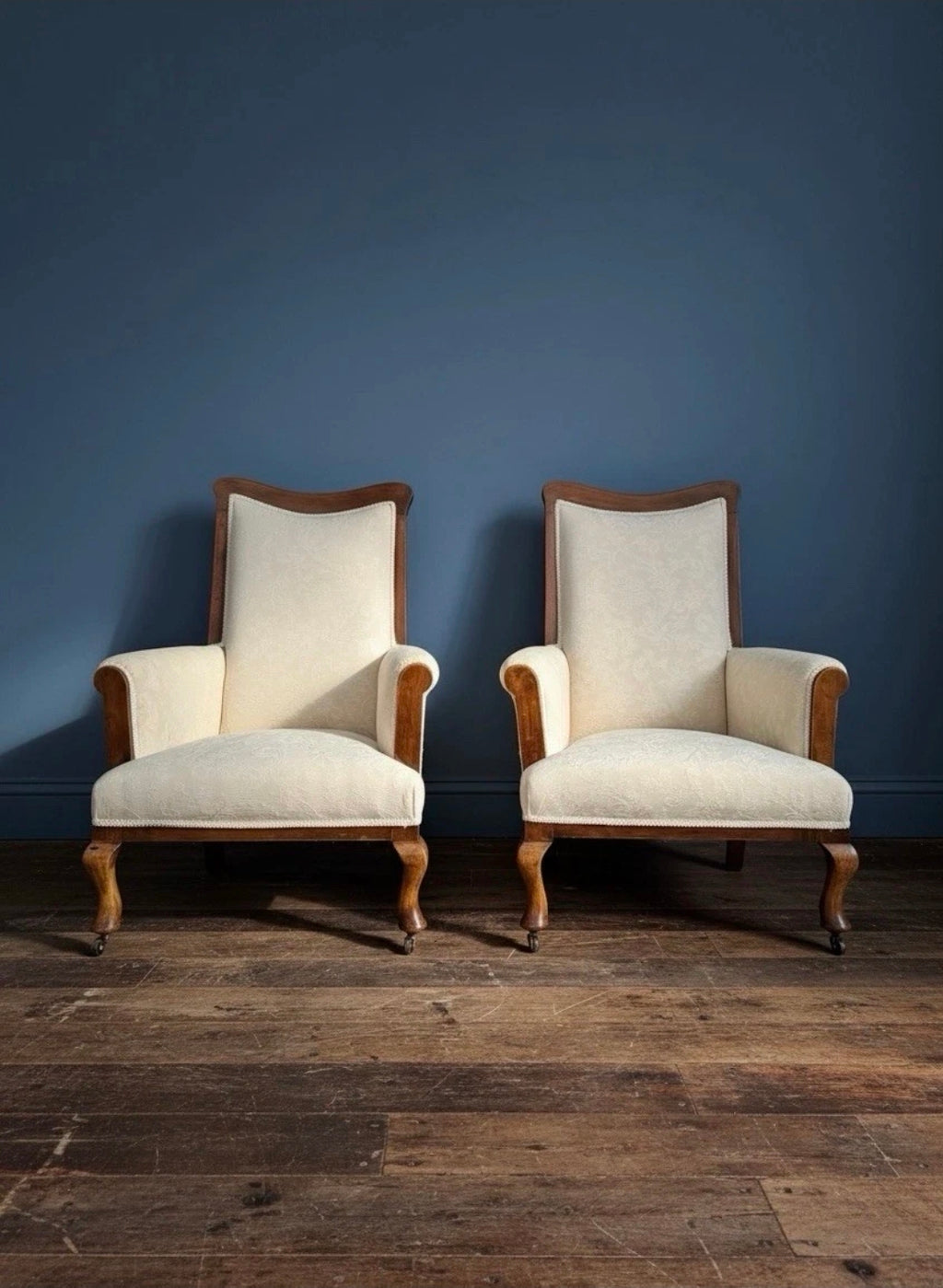 Victorian mahogany fireside armchair - Antique, library reading chair. C1880