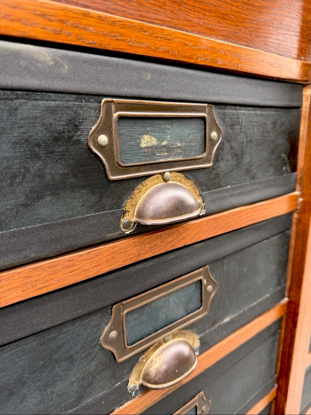 1920s Continental Filing Cabinet/Cartonnier. Oak, 30 Drawers, Haberdashery.