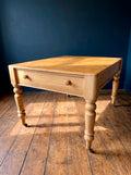 Victorian Farmhouse Antique Pine Dining Table C1880. Country, Cottage, Rustic.