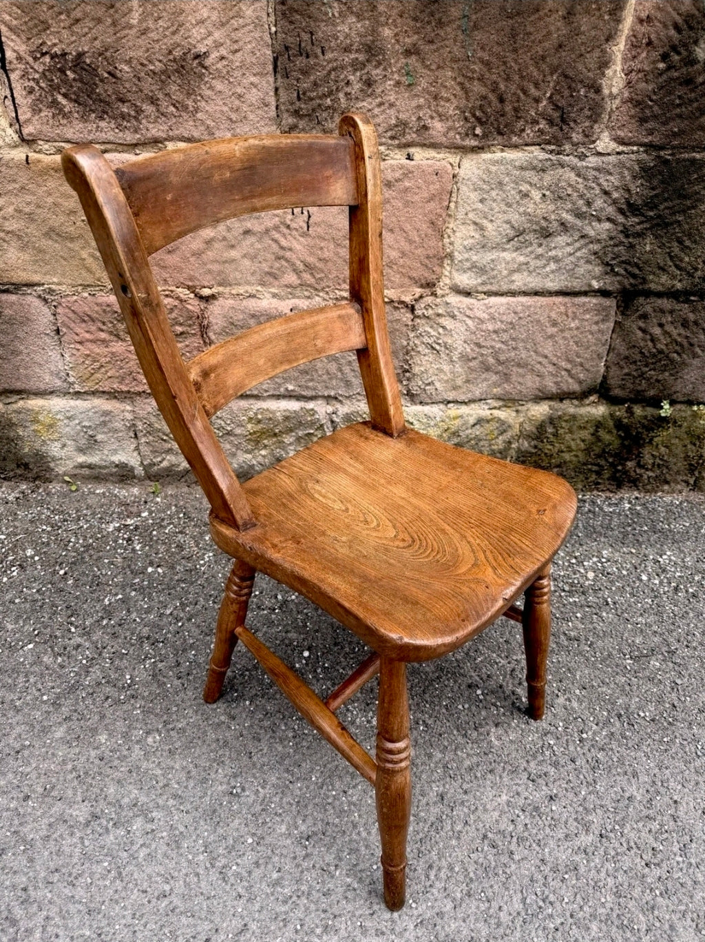 Antique Victorian Elm & Beech Farmhouse Chair. Occasional, Dining, Bedroom Chair