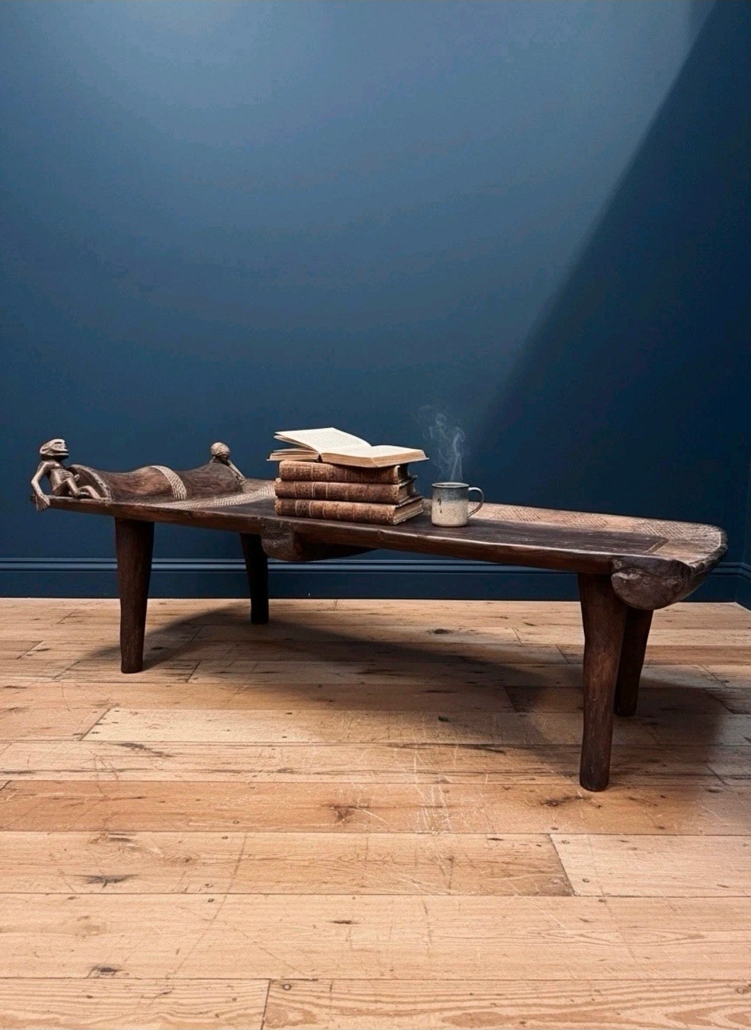 Large Rare West African Senufo Day Bed,Ivory Coast, Coffee Table,Design Feature.