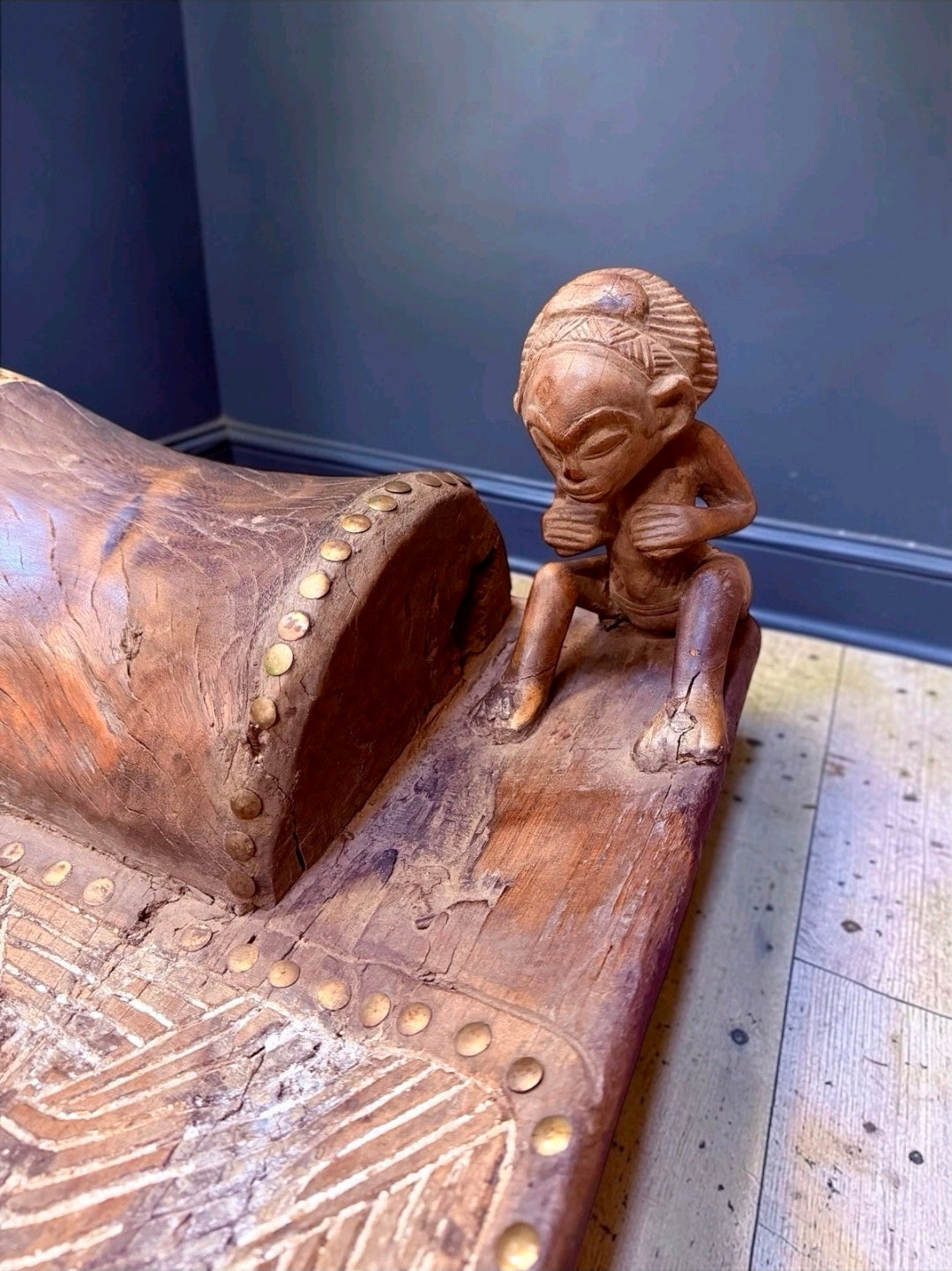 Large Rare West African Senufo Day Bed,Ivory Coast, Coffee Table,Design Feature.