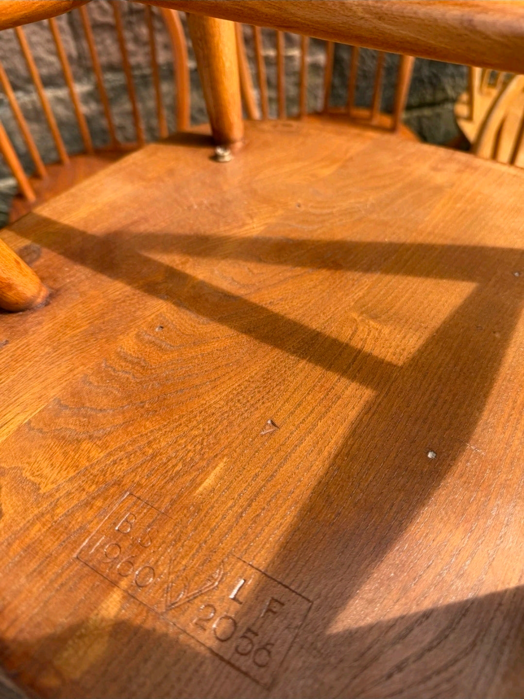 Ercol Elm And Beech Windsor Dining Chairs. Set Of 6, Vintage, Mid Century