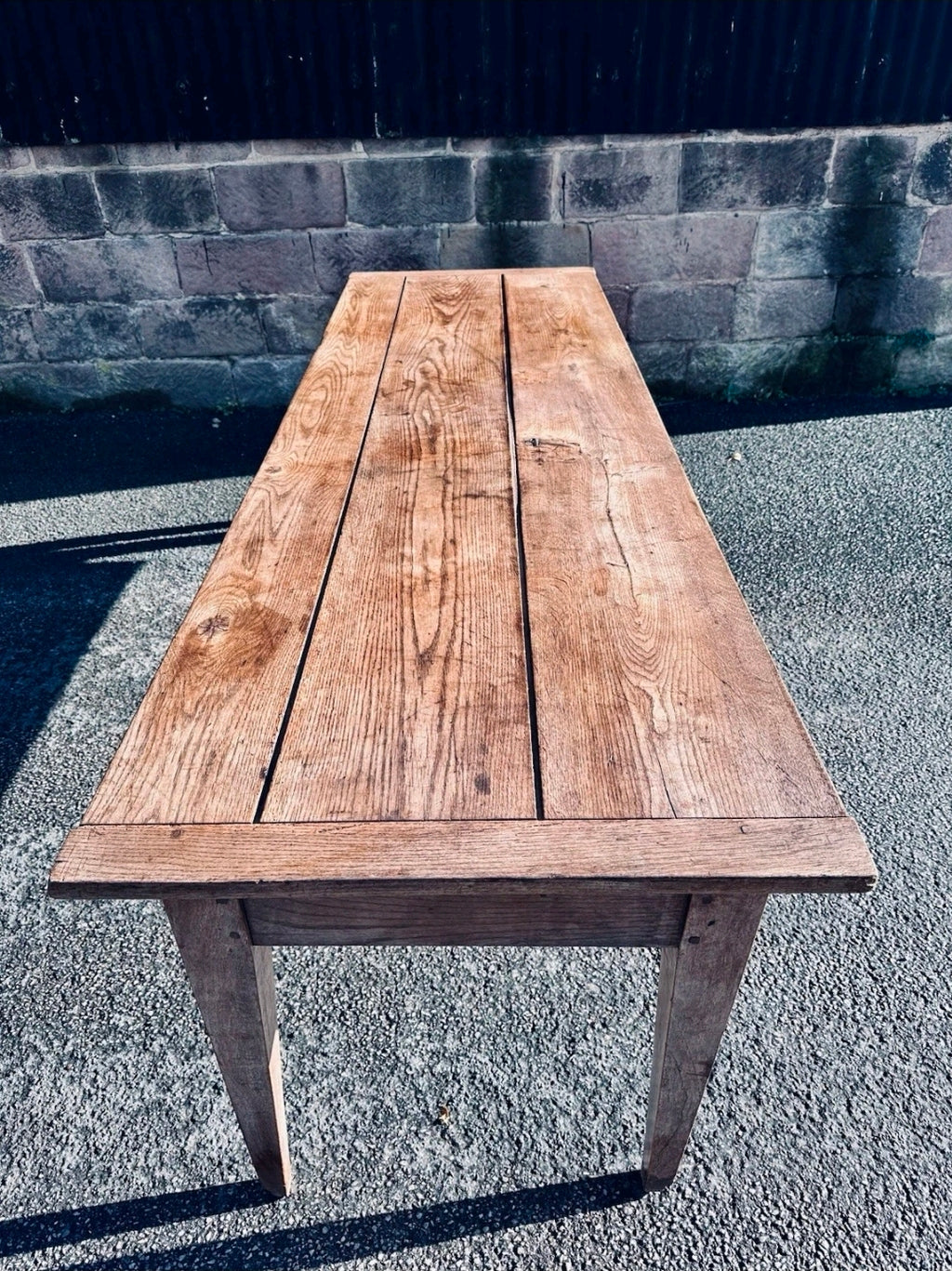 Antique 19th Century Chestnut Dough Table, Dining Table, Farmhouse Table
