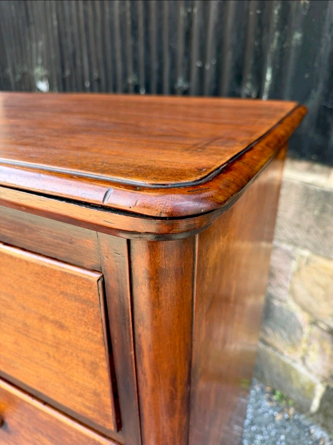 Large Original Mahogany Victorian Chest Of Drawers C1880, Storage, Bedroom,