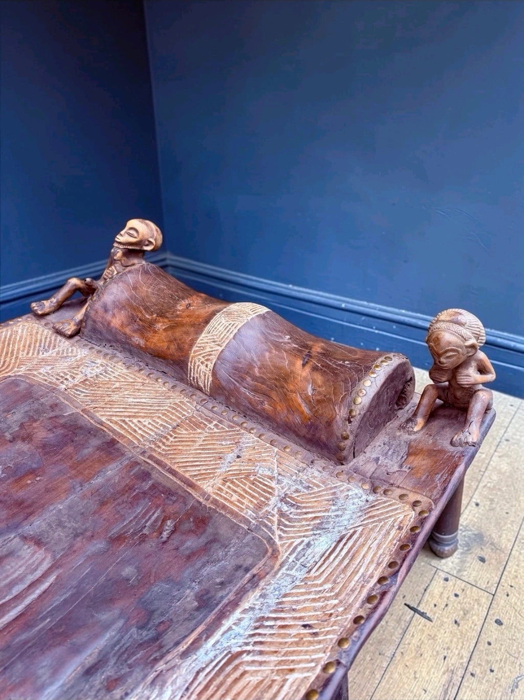 Large Rare West African Senufo Day Bed,Ivory Coast, Coffee Table,Design Feature.