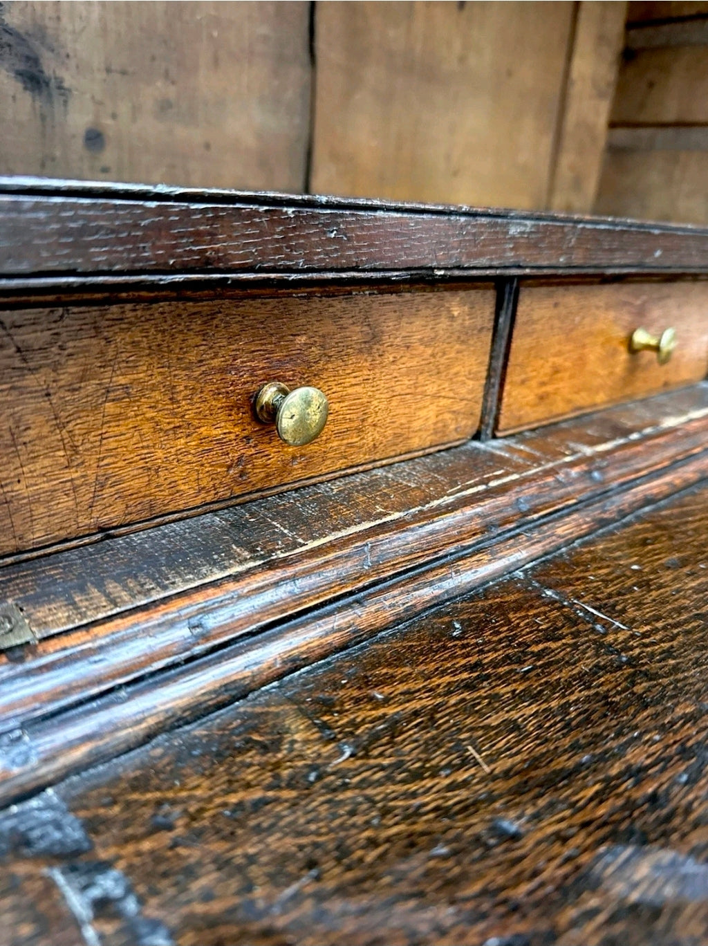 Antique George III Estate Office Cabinet. Oak, c1810, Country House, Storage