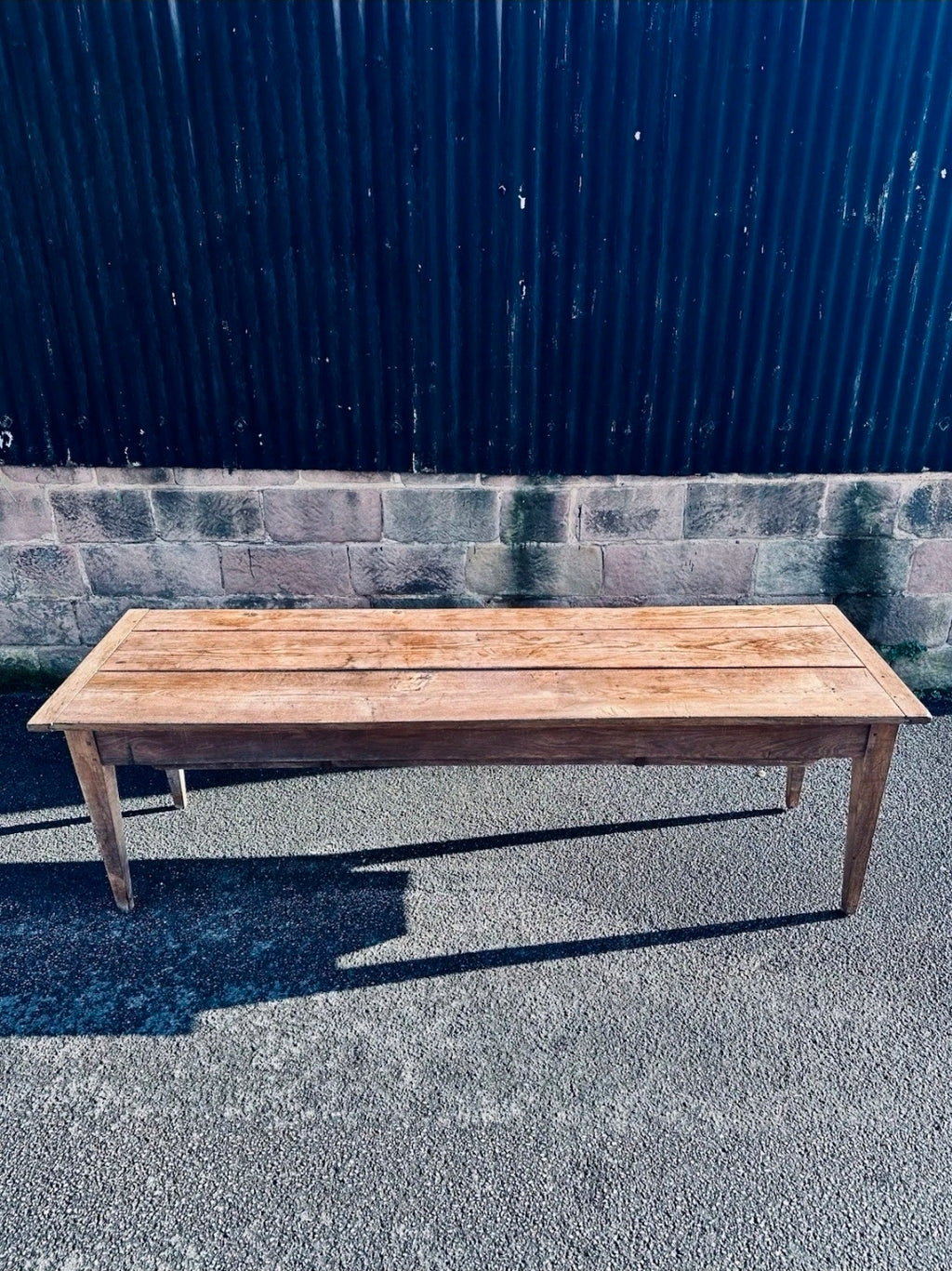 Antique 19th Century Chestnut Dough Table, Dining Table, Farmhouse Table