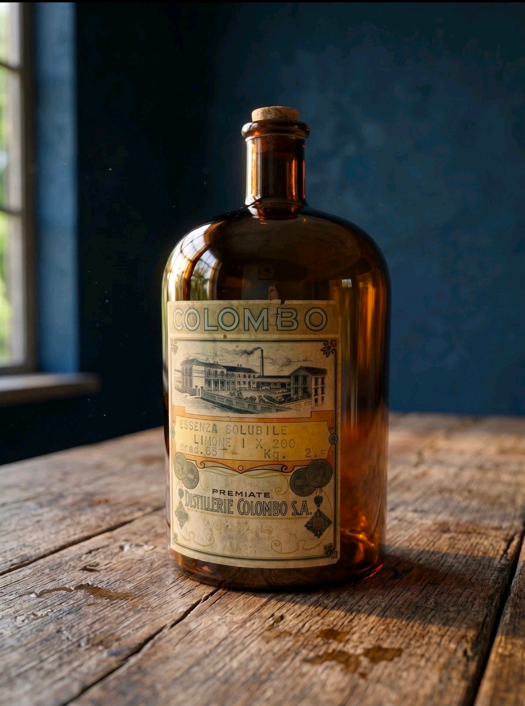 Original 1930s Apothecary/distillery bottle. Decorative, Rare, Collectible